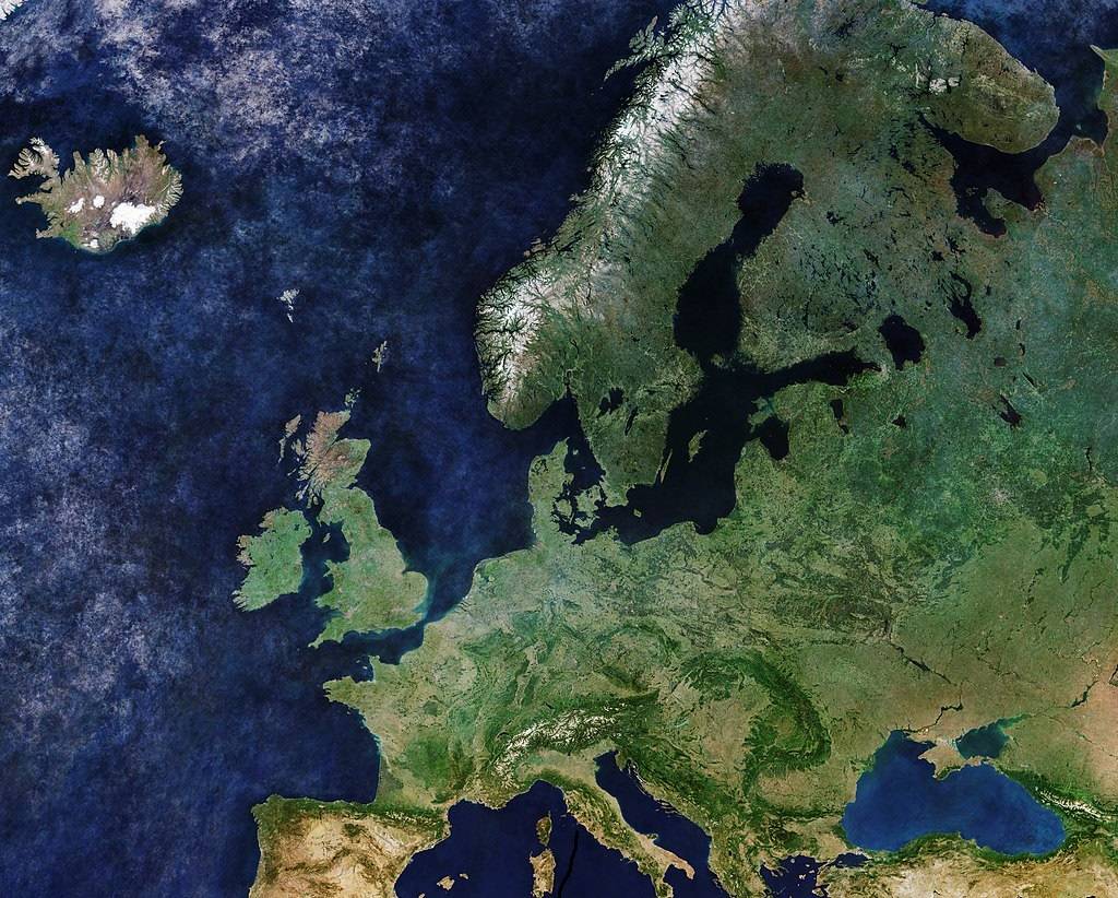 Europe Sentinel-3 image